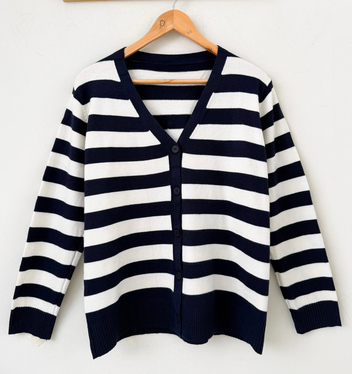 Ζακέτα ριγέ CANALI navy blue/off white