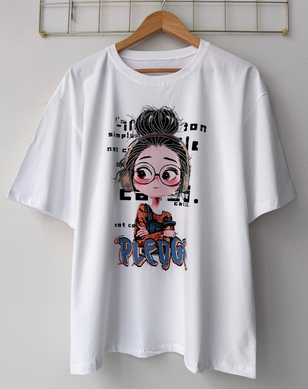 T-shirt με σχεδίο WORRI white
