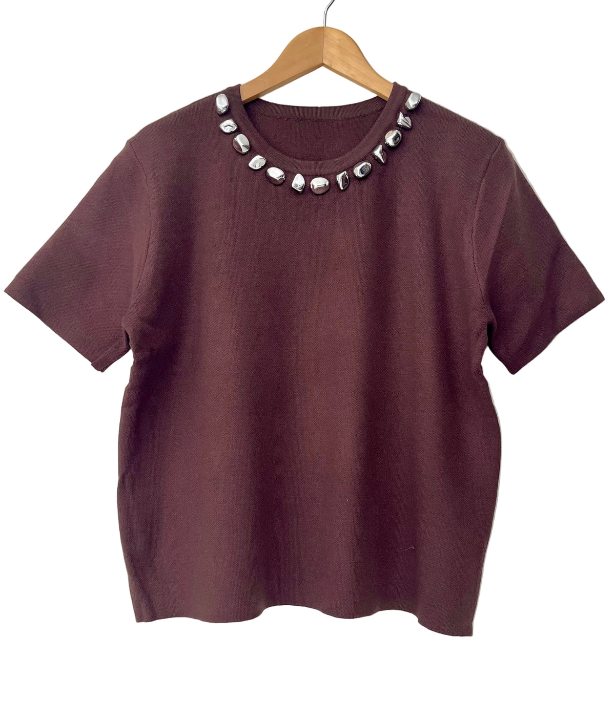 Μπλούζα πλεκτή BERRY brown