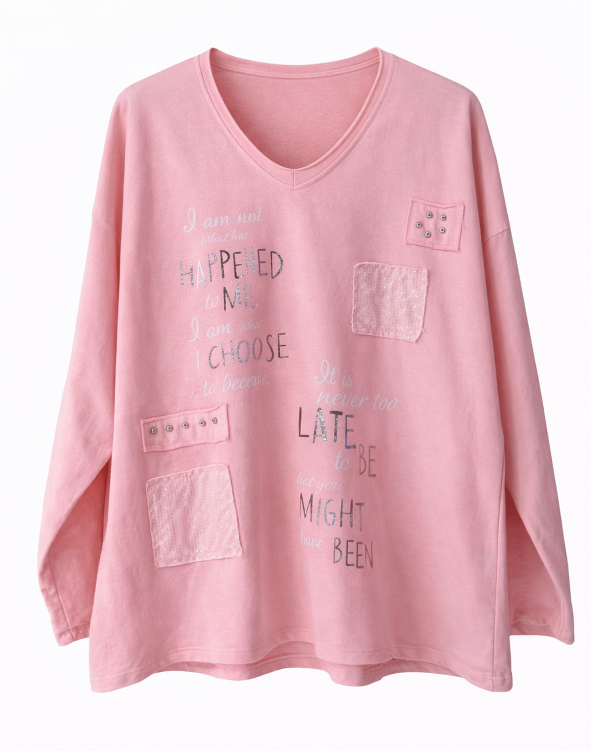 Μπλουζα βαμβάκι HAPPEN pink