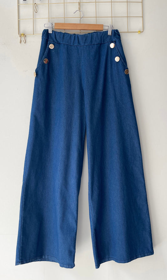 Παντελόνι Jean με κουμπιά light blue