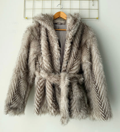Γούνα BAKONIA eco brown/ecru