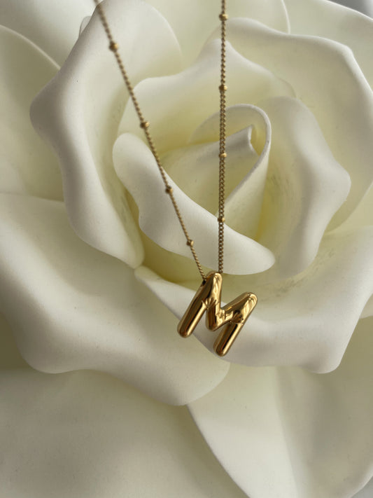 Κολιέ letter M gold