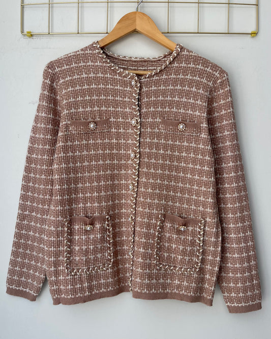 Ζακέτα PRANCE brown/beige