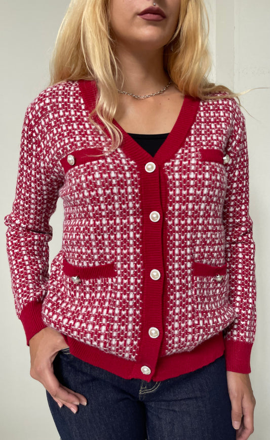 Ζακέτα NUTMEG red/white