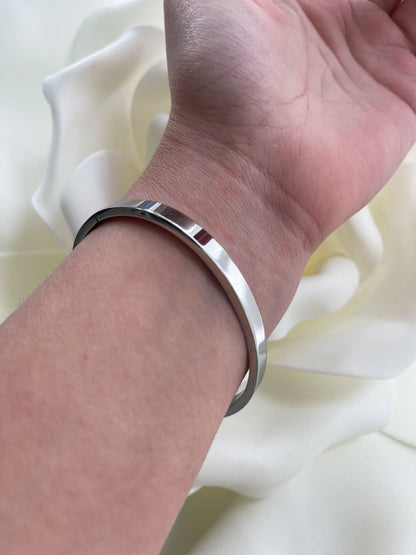 Βραχιόλι χειροπέδα silver