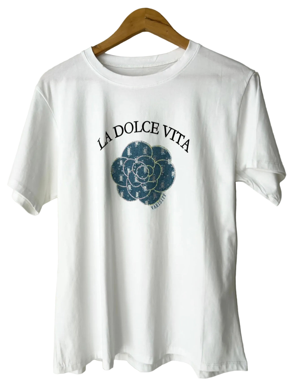 T-shirt με σχεδίο DOLCE VITA white